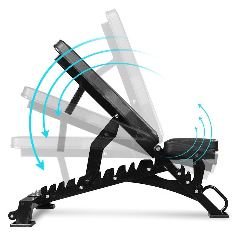 Home Gym Foldable - Commercial Metal Adjustable Dumbbell Bench Foldable