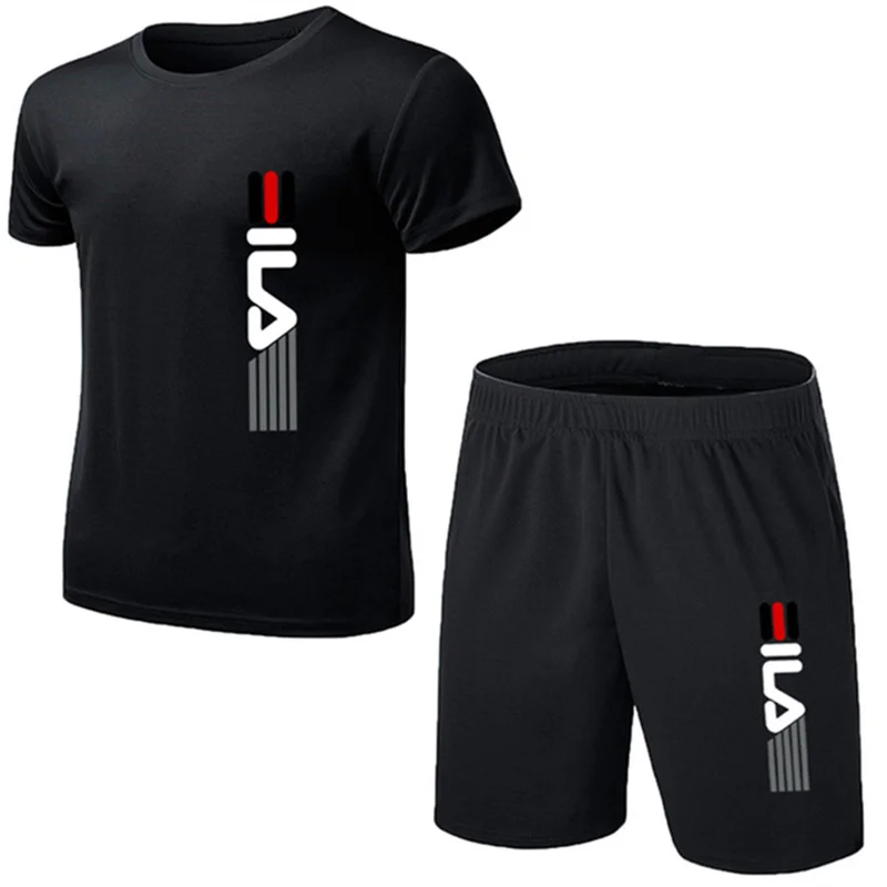 Home Gym Full Body - Summer Men's Fashion Simple Fitness Two-piece