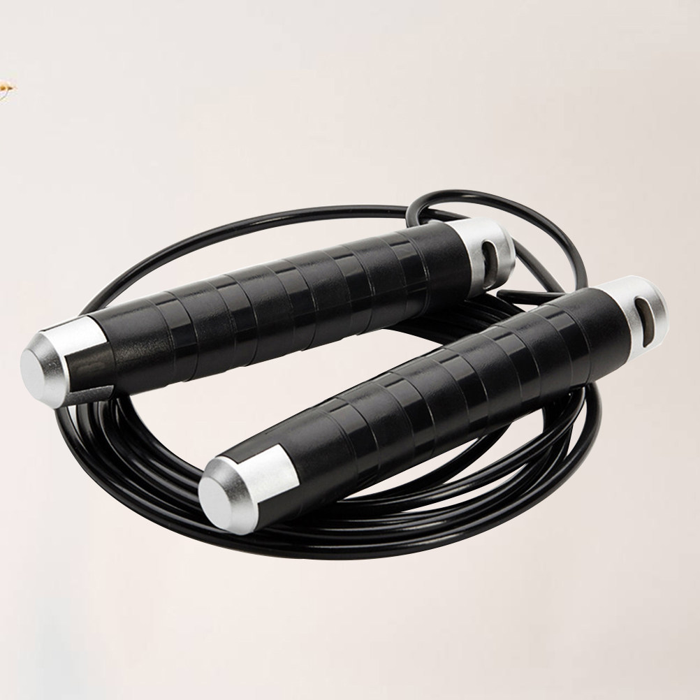 Black Steel Cable Jump Rope Be - đánh giá và giá Jump Rope Bearing