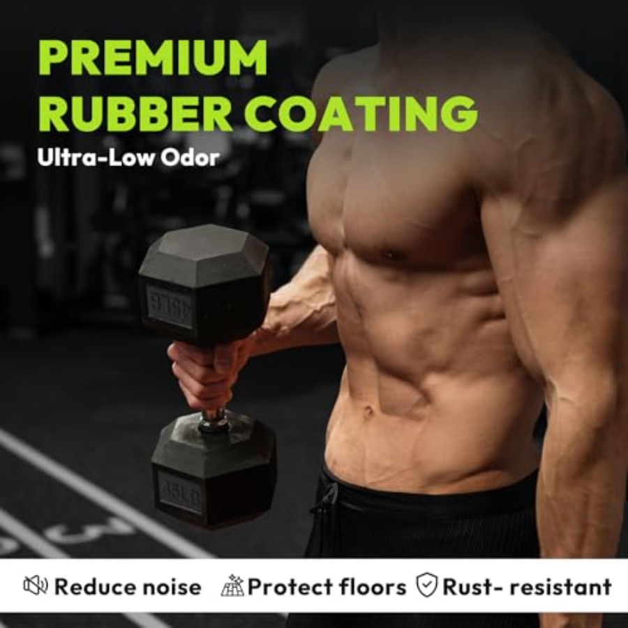Hex Dumbbell 45-480 lb Set Rub - đánh giá và giá Hex Dumbbell Set