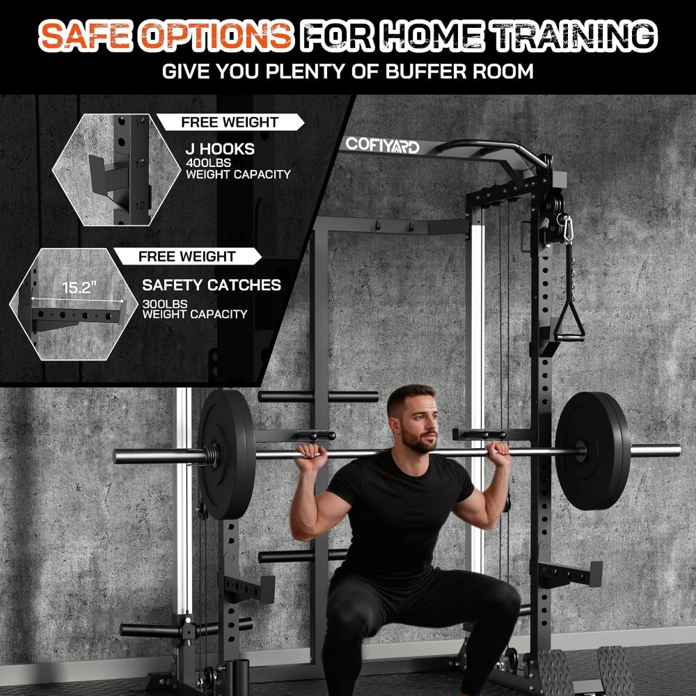 Multi Function Squat Power Cag - đánh giá và giá Home Gym Cable Pulley System