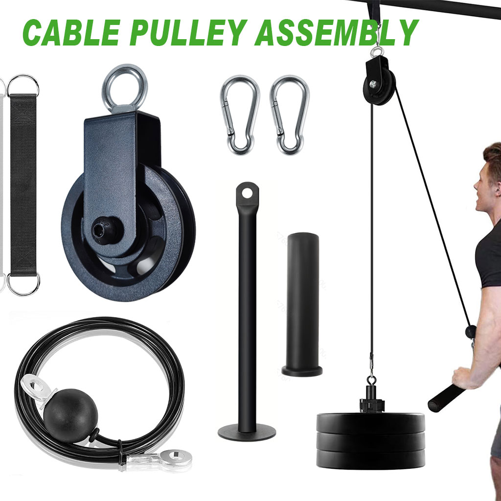 360° Silent Pulley Wheel with  - đánh giá và giá Home Gym Cable Pulley System