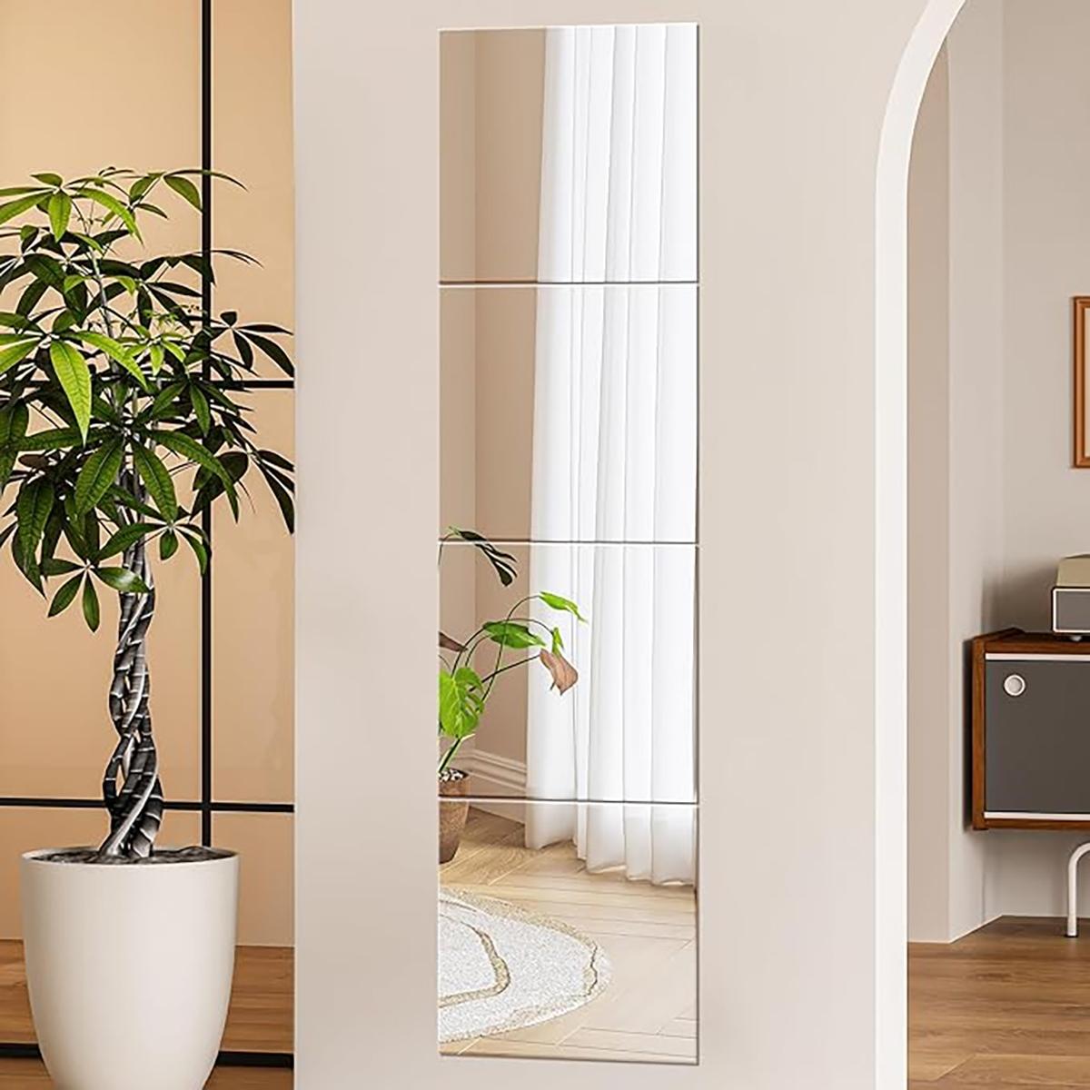 4Pcs Acrylic Mirror Wall Stick - đánh giá và giá Home Gym Installation