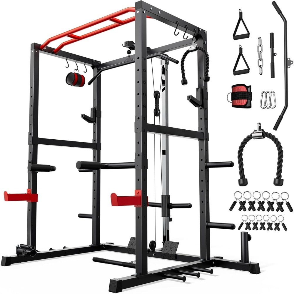 Multi-Functional Power Cage Sq - đánh giá và giá Home Gym Lat Pulldown