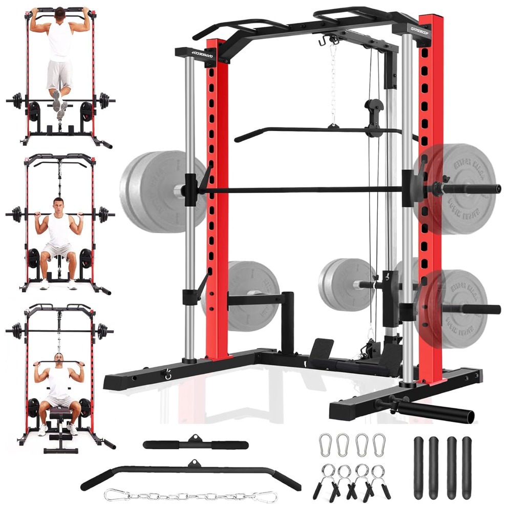 All-in-One Smith Machine Power - đánh giá và giá Home Gym Lat Pulldown