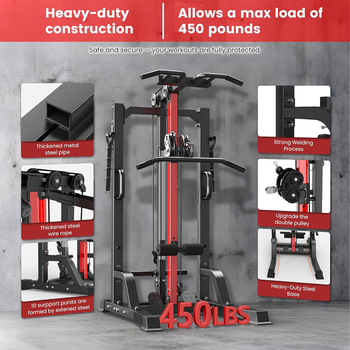 Pooboo Home Gym Machine - High - đánh giá và giá Home Gym All In One