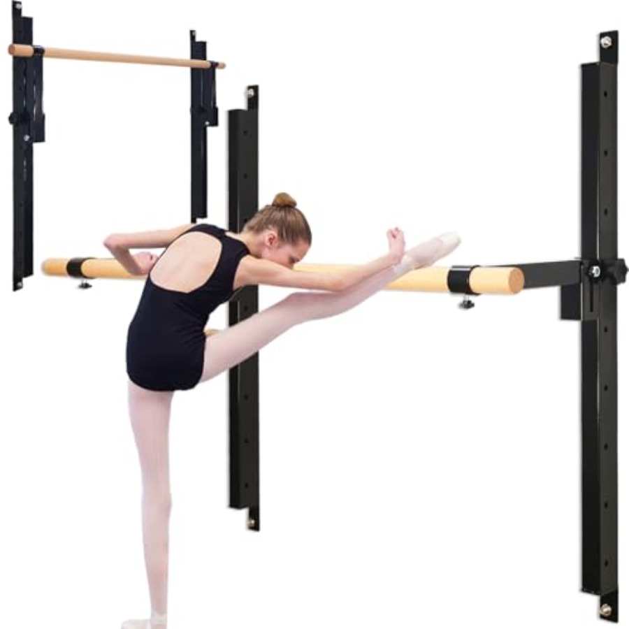 Wall Mounted Ballet Barre 4ft  - đánh giá và giá Home Gym Foldable