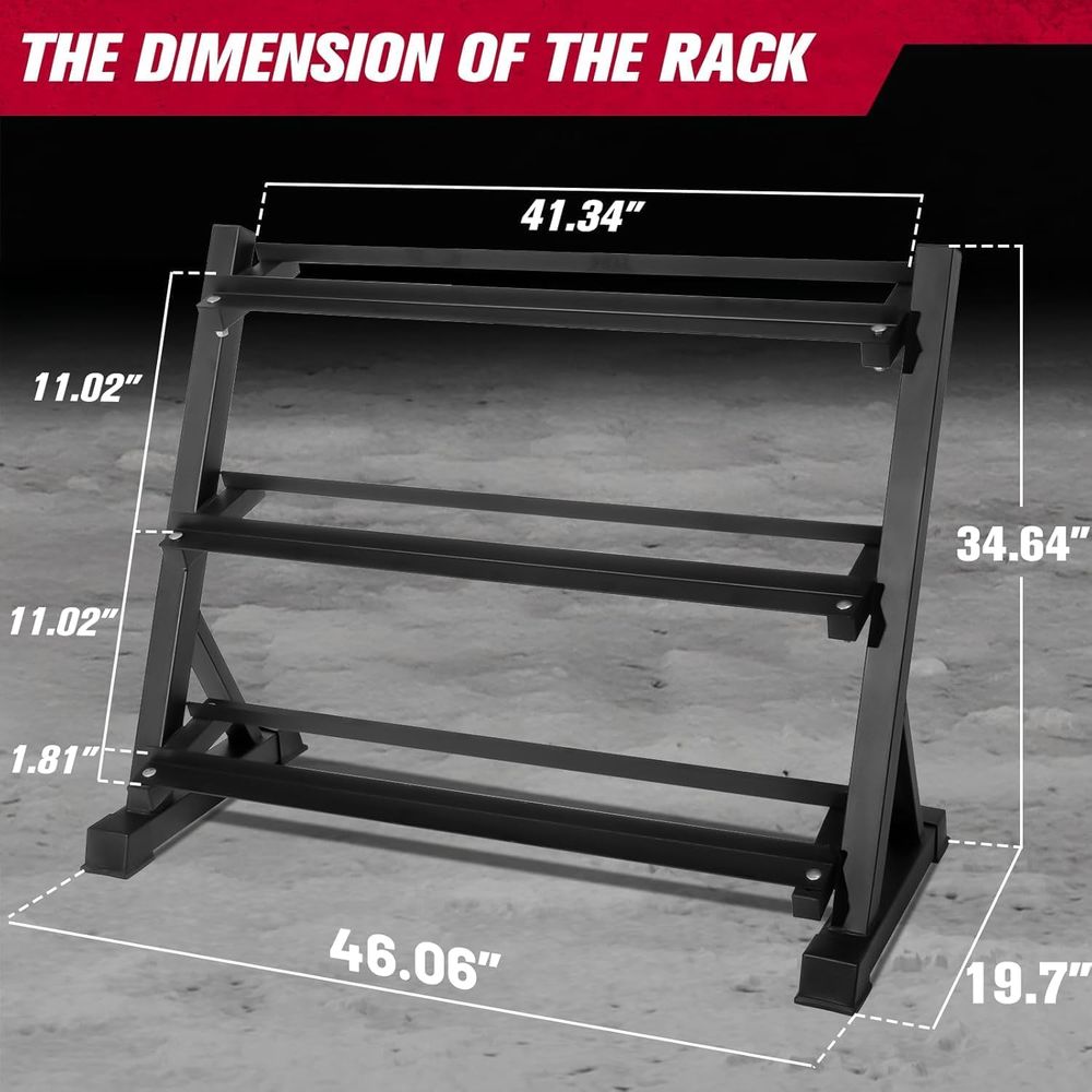 Hex Dumbbells Set with Rack, 5 - đánh giá và giá Hex Dumbbell Set