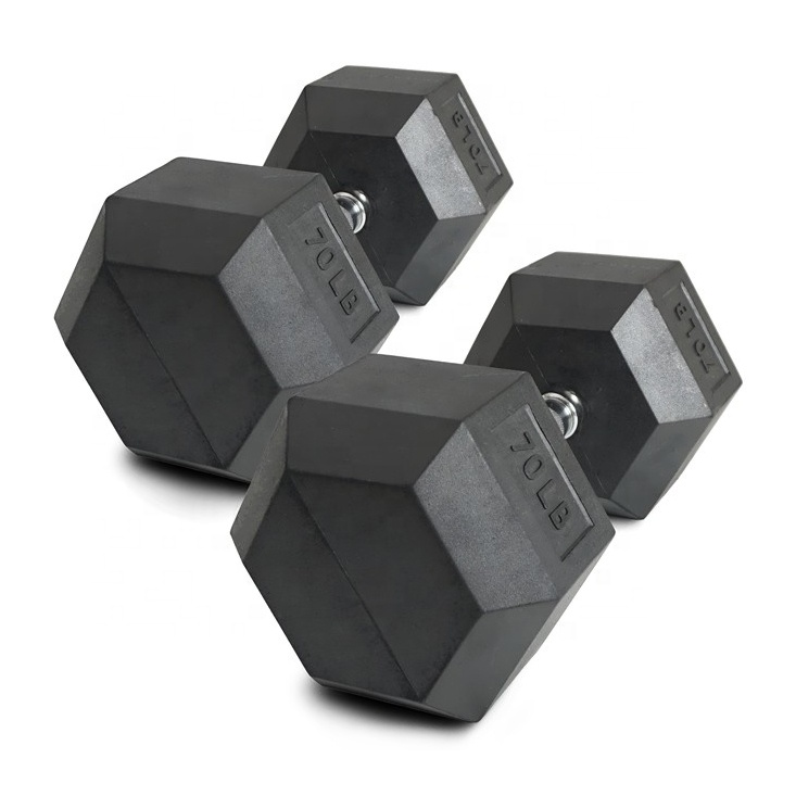 70lb Rubber Hex Dumbbell Set C - đánh giá và giá Hex Dumbbell Set