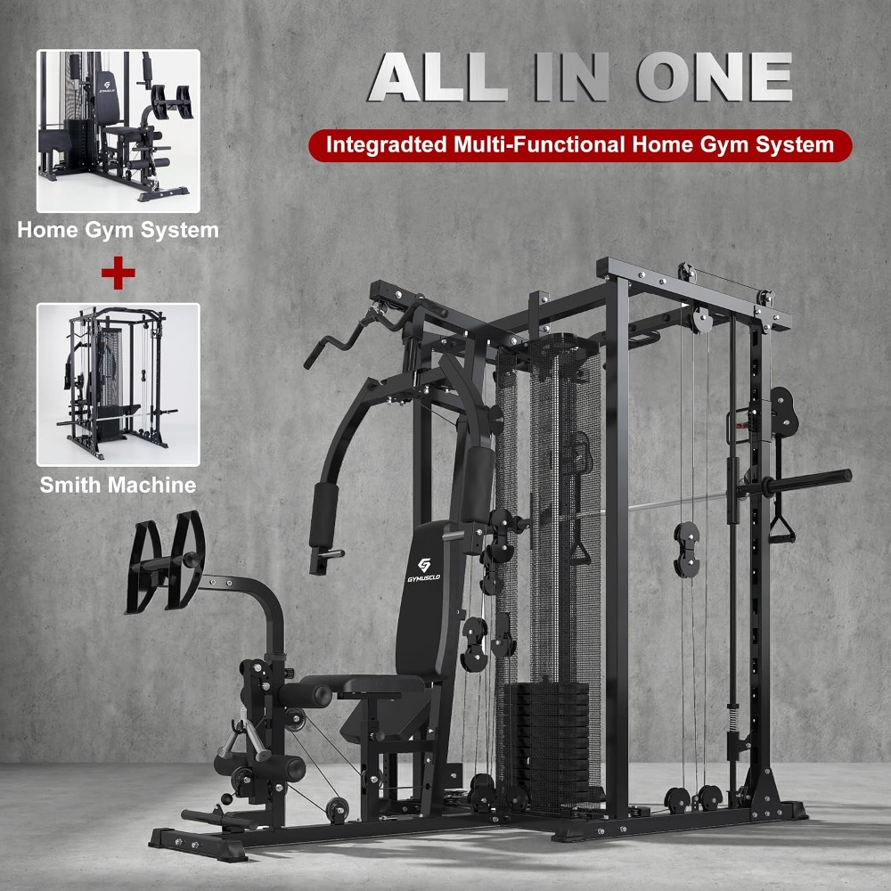 Multi-Functional Home Gym Smit - đánh giá và giá Home Gym Cable Machine With Weight Stack