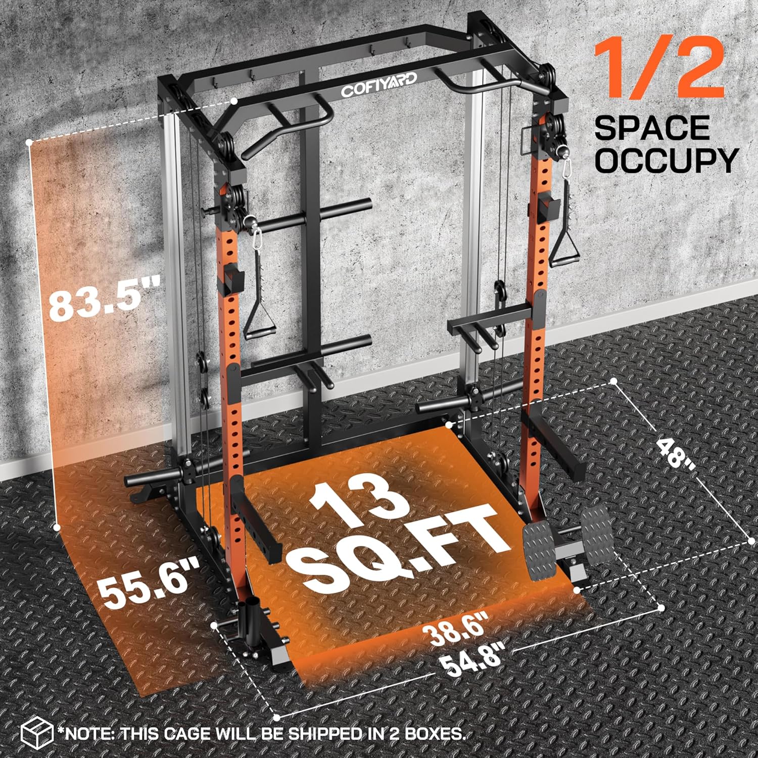 Power Cage, Power Rack with Du - đánh giá và giá Home Gym Cable Pulley System