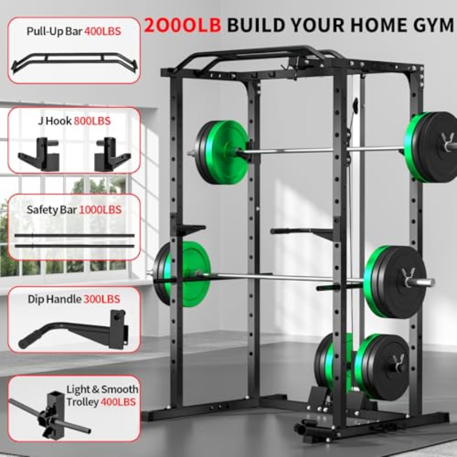 Home gym power rack with LAT p - đánh giá và giá Home Gym Lat Pulldown
