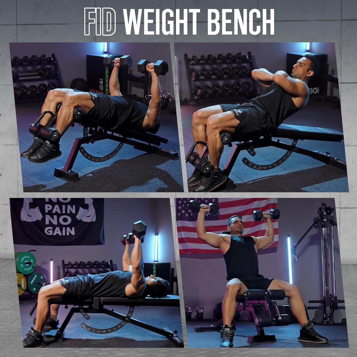 Home Gym Weight Bench - Steel  - đánh giá và giá Home Gym Bench