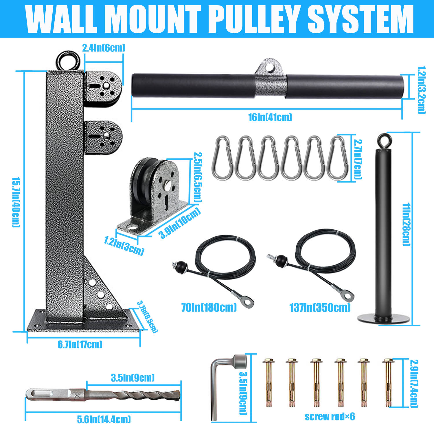 Fitness Wall Mounted Pulley Sy - đánh giá và giá Home Gym Cable Pulley System