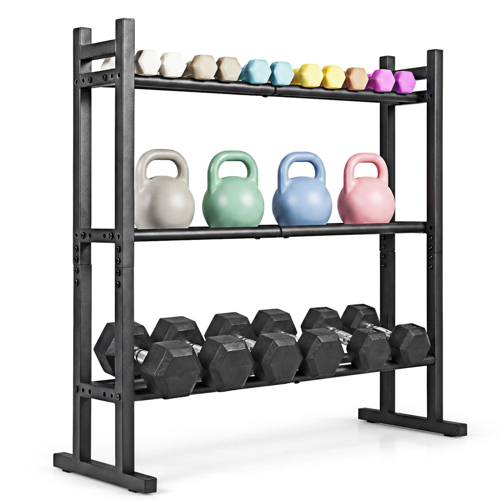 Heavy Duty 3-Tier Dumbbell Rac - đánh giá và giá Home Gym Training