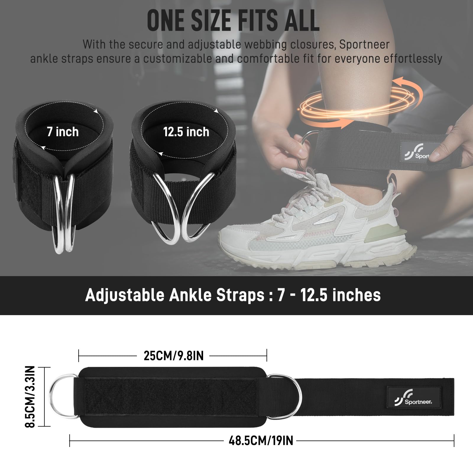Sportneer Adjustable Ankle Str - đánh giá và giá Home Gym All In One