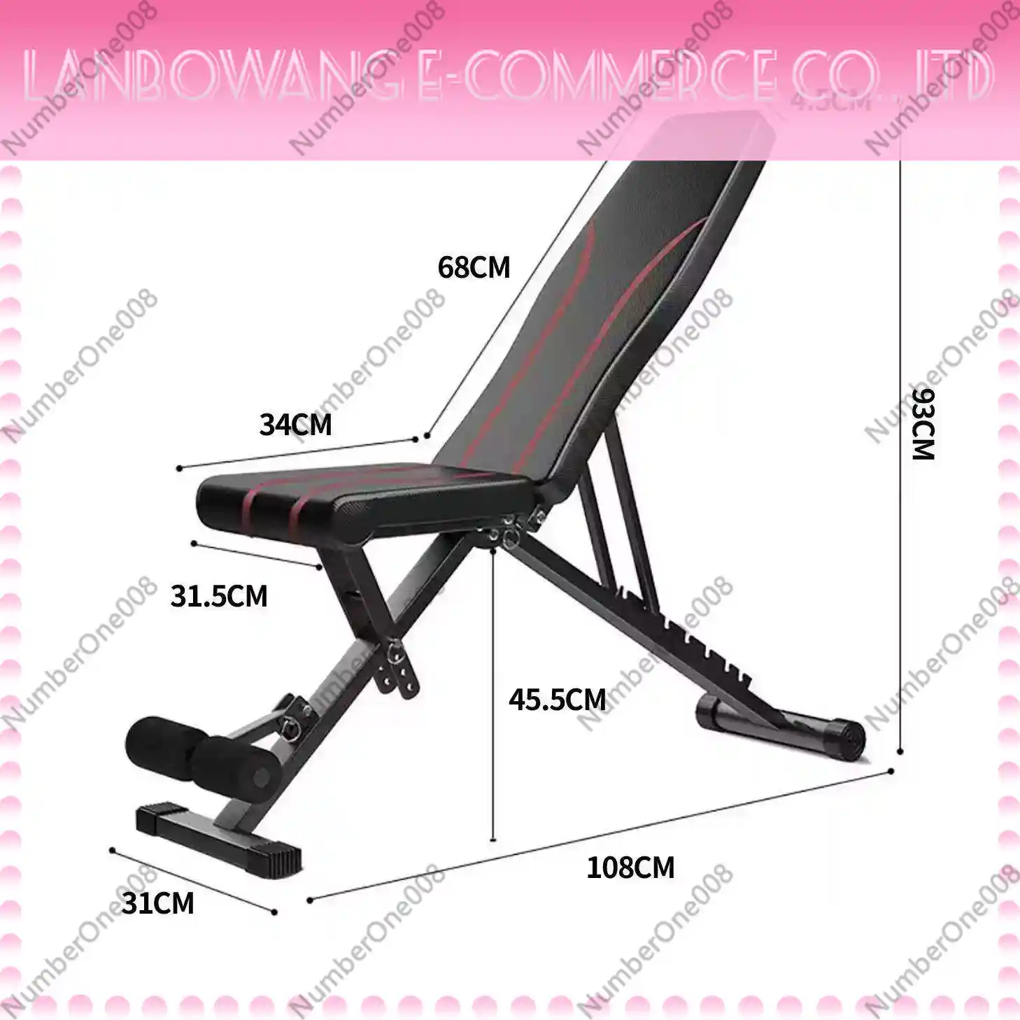Folding Dumbbell Bench Supine  - đánh giá và giá Home Gym Installation