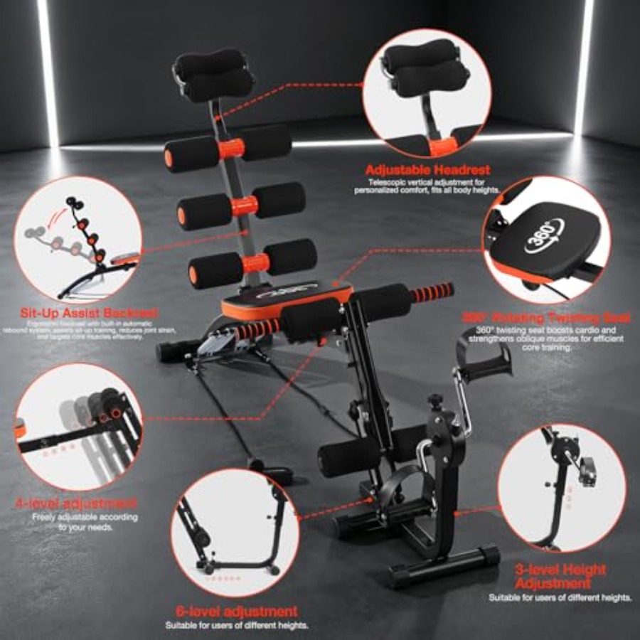 Abdominal Workout Bench Adjust - đánh giá và giá Home Gym Foldable