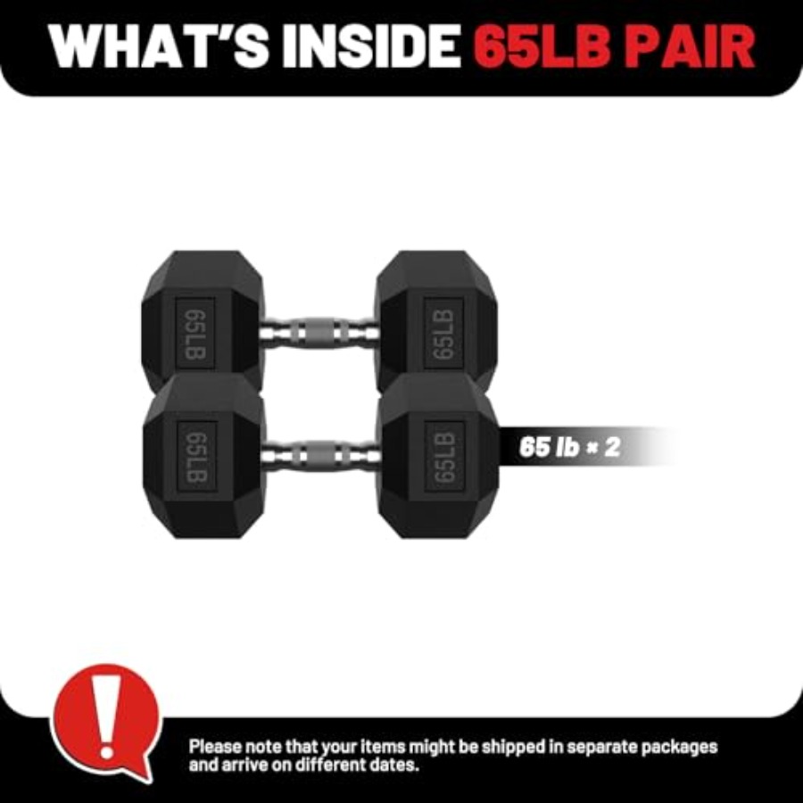 HEX Dumbbell Set 2.5-125lb Rub - đánh giá và giá Hex Dumbbell Set