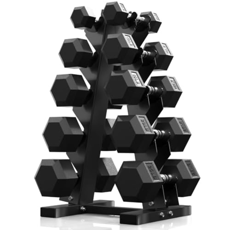 Hex Dumbbell Sets with Rack 60 - đánh giá và giá Hex Dumbbell Set