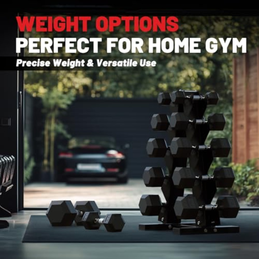 Hex Dumbbell Sets with Rack 60 - đánh giá và giá Hex Dumbbell Set