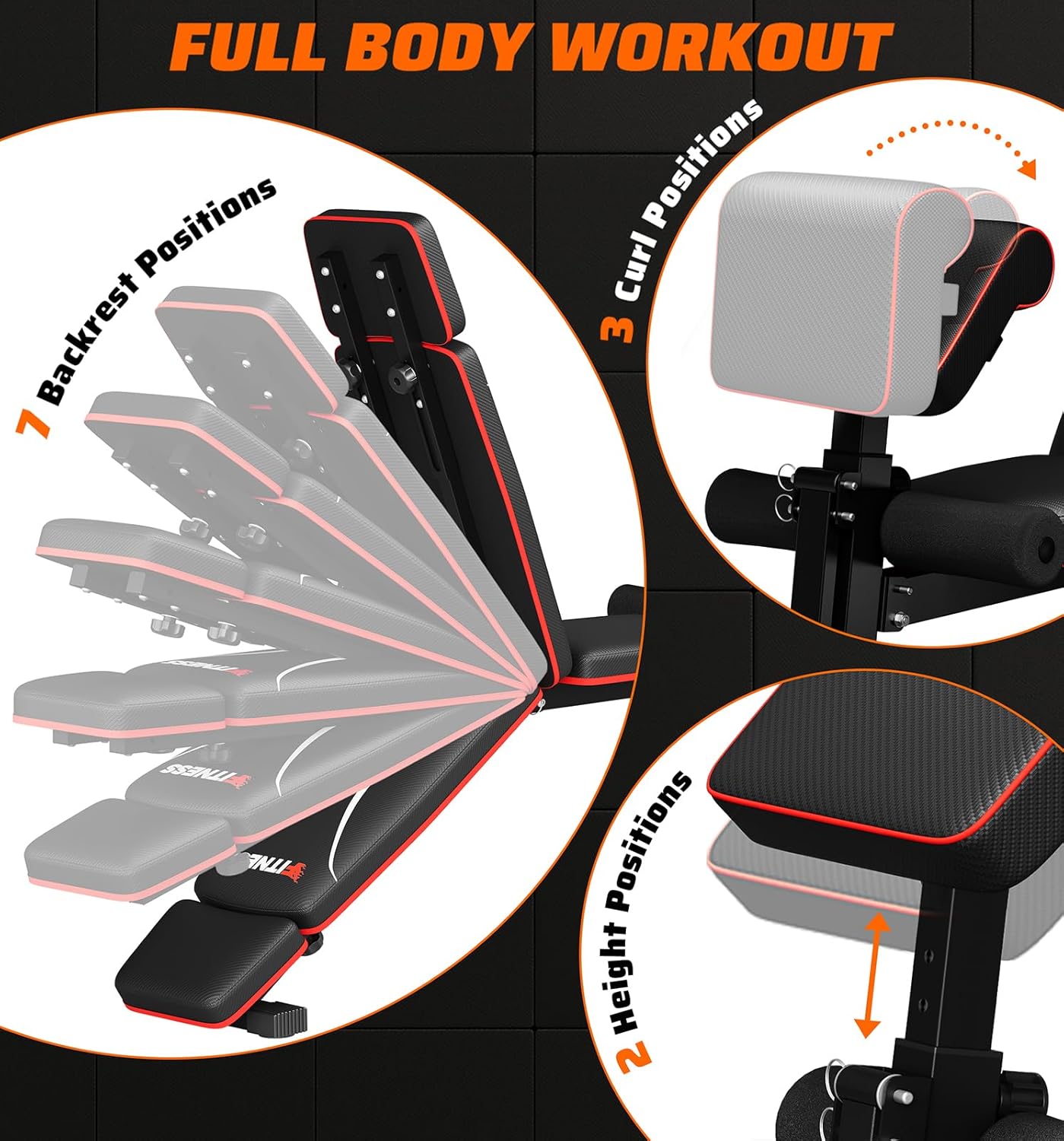 Home Gym Foldable Weight Bench - đánh giá và giá Home Gym Foldable