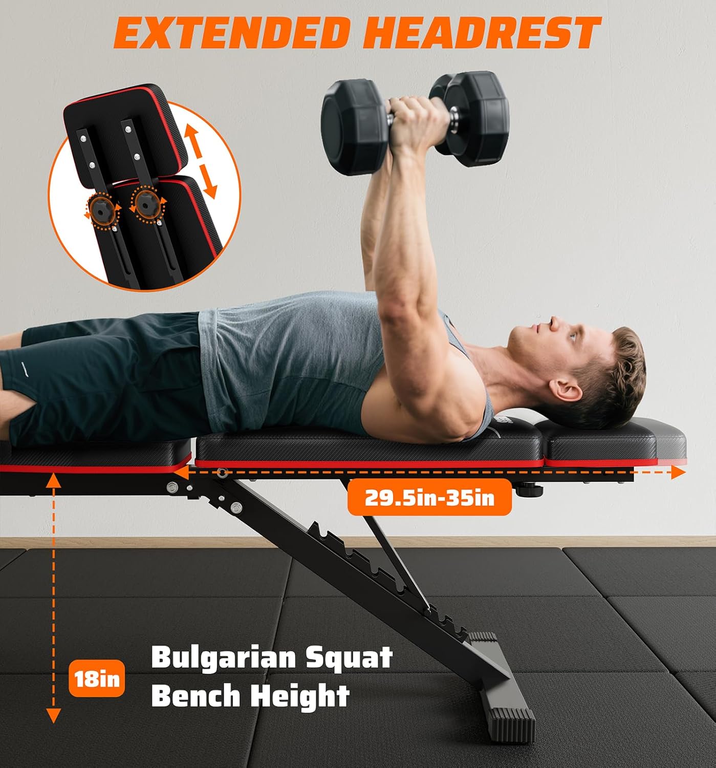 Home Gym Foldable Weight Bench - đánh giá và giá Home Gym Foldable