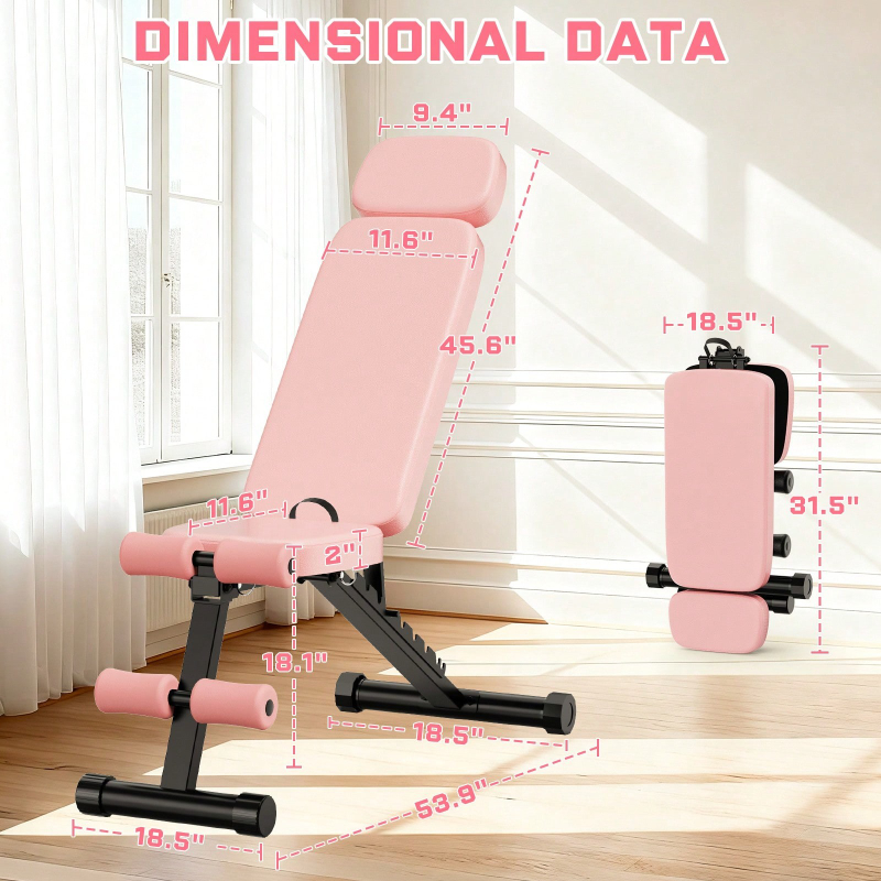 9 Position Adjustable Weight B - đánh giá và giá Home Gym Foldable
